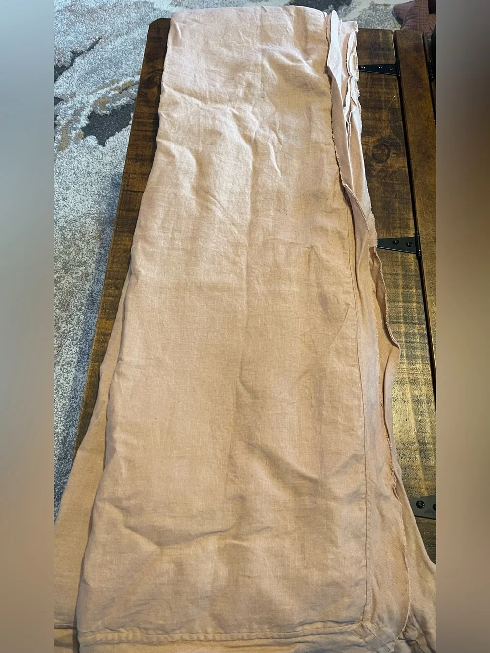 NWOT Quince European Linen Double Flange 1 Pc Duvet Cover, Twin (Desert Sunset)